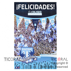 RACING AFICHE FELICIDADES x 1